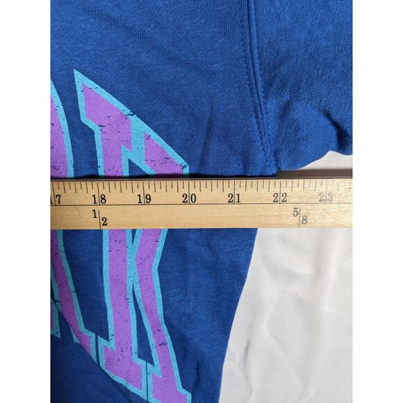 Wild Fable Niagara Falls Sweatshirt S Blue Green Colorblock NY Graphic Oversized - Picture 6 of 10